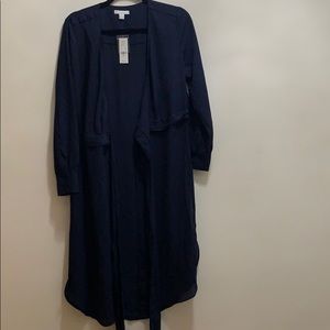 New York & Company Blue Long Shirt